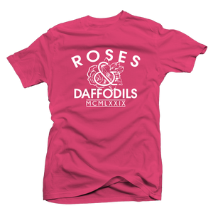 Roses & Daffodils: "LOGO TEE" Pink/White - Tee