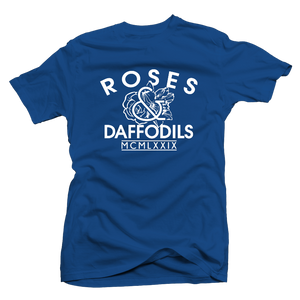 Roses & Daffodils: "LOGO TEE" Royal/White - Tee